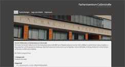 Desktop Screenshot of facharztzentrum-collinistrasse.de